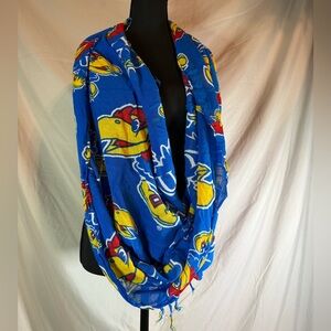 NCAA Zoozatz Kansas Jayhawks Blue Logo Scarf/Wrap 🏀💙✨